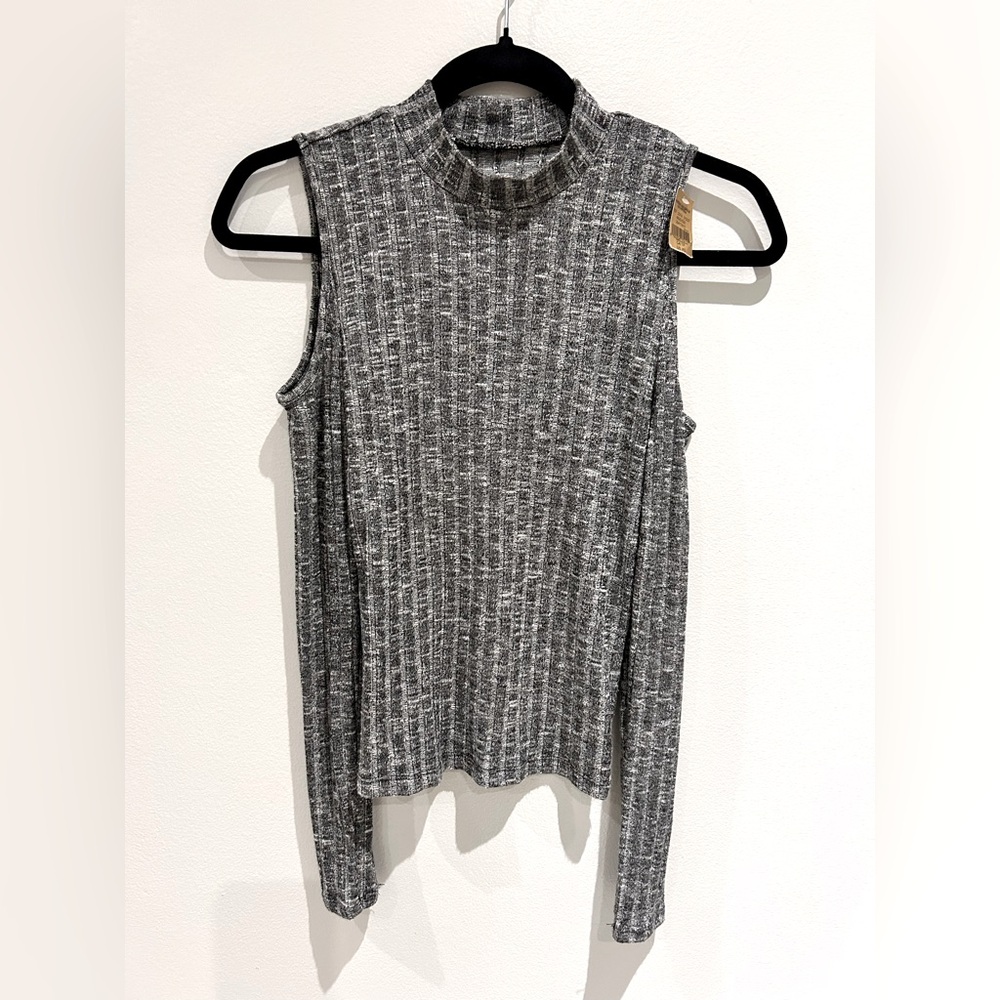 BNWT American Eagle Gray Sleeveless Ribbed Women's Top- size XS
